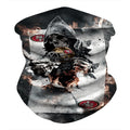 SAN FRANCISCO 49ERS & SKULL WARRIOR FACE MASK BANDANAS