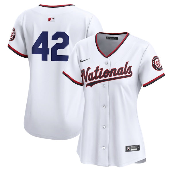 Washington Nationals Nike Women's 2024 Jackie Robinson Day Home Limited Jersey – White