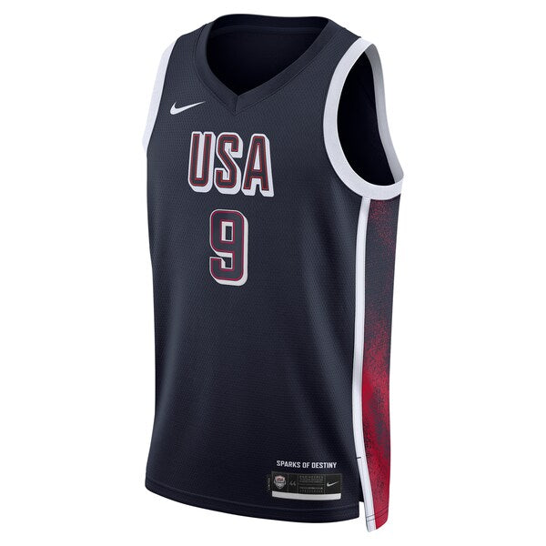Tyrese Haliburton Men's USA Basketball Nike Unisex 2024 Swingman Player Jersey - Navy