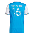 Andre Shinyashiki Charlotte FC adidas 2022 Primary Replica Player Jersey - Blue