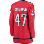 Declan Chisholm Washington Capitals  Women's Home Breakaway Jersey - Red