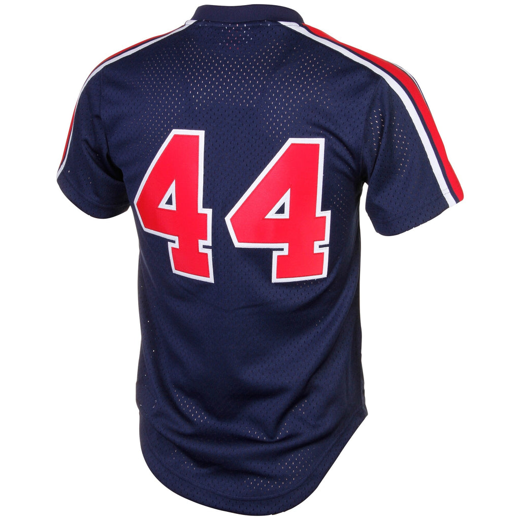 Reggie Jackson California Angels Cooperstown Mesh Batting Practice Jersey - Navy