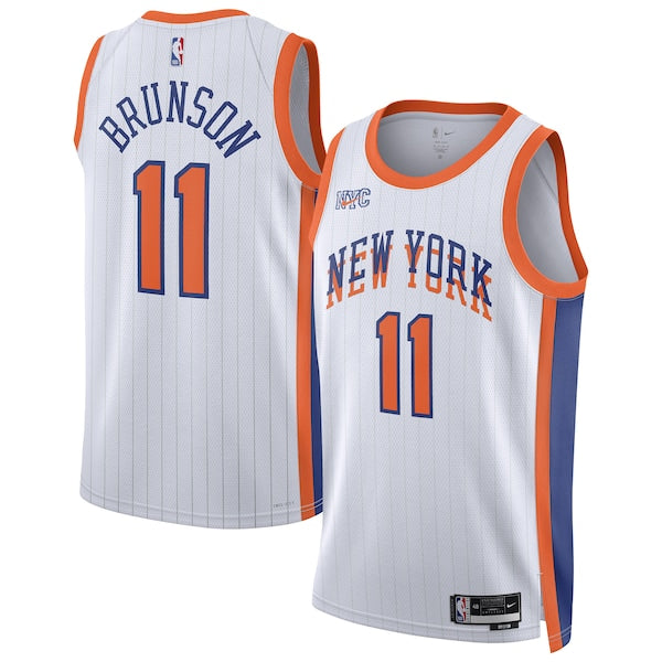Jalen Brunson New York Knicks Nike Unisex 2024/25 Swingman Player Jersey - City Edition - White