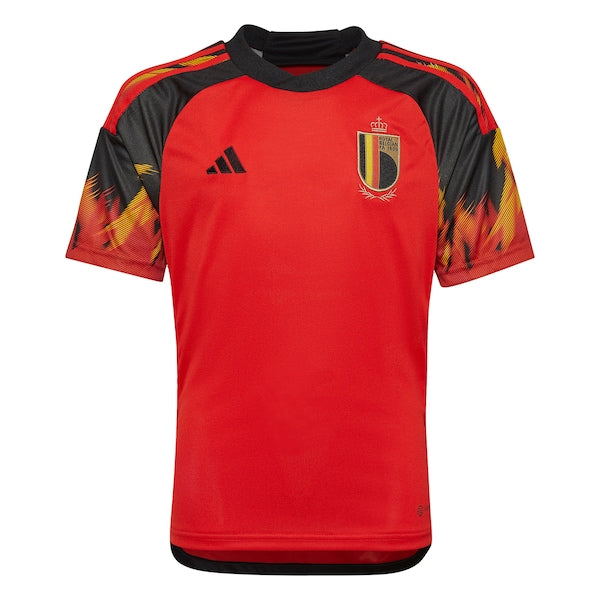Belgium National Team adidas Youth 2022/23 Home Replica Jersey - Red