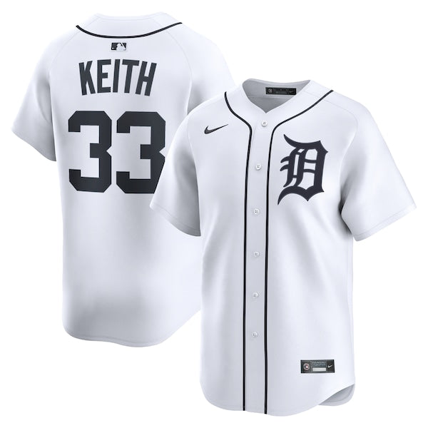 Colt Keith Detroit Tigers Nike Home Limited Player Jersey - White