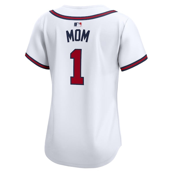 Atlanta Braves Nike Women's #1 Mom Home Limited Jersey - White