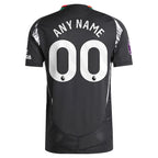 Arsenal adidas 2024/25 Away Authentic Custom Jersey - Black