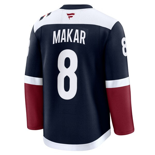Cale Makar Colorado Avalanche  Alternate Premium Jersey - Navy/Burgundy/White