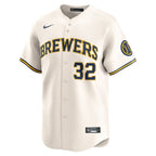 Jacob Misiorowski Milwaukee Brewers Nike Home Limited Jersey - Cream