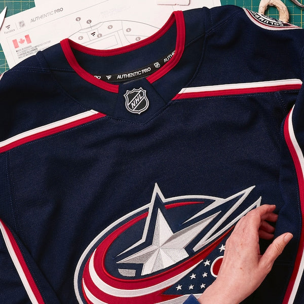Columbus Blue Jackets  Home Authentic Pro Jersey - Navy