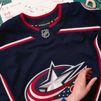 Columbus Blue Jackets  Home Authentic Pro Jersey - Navy