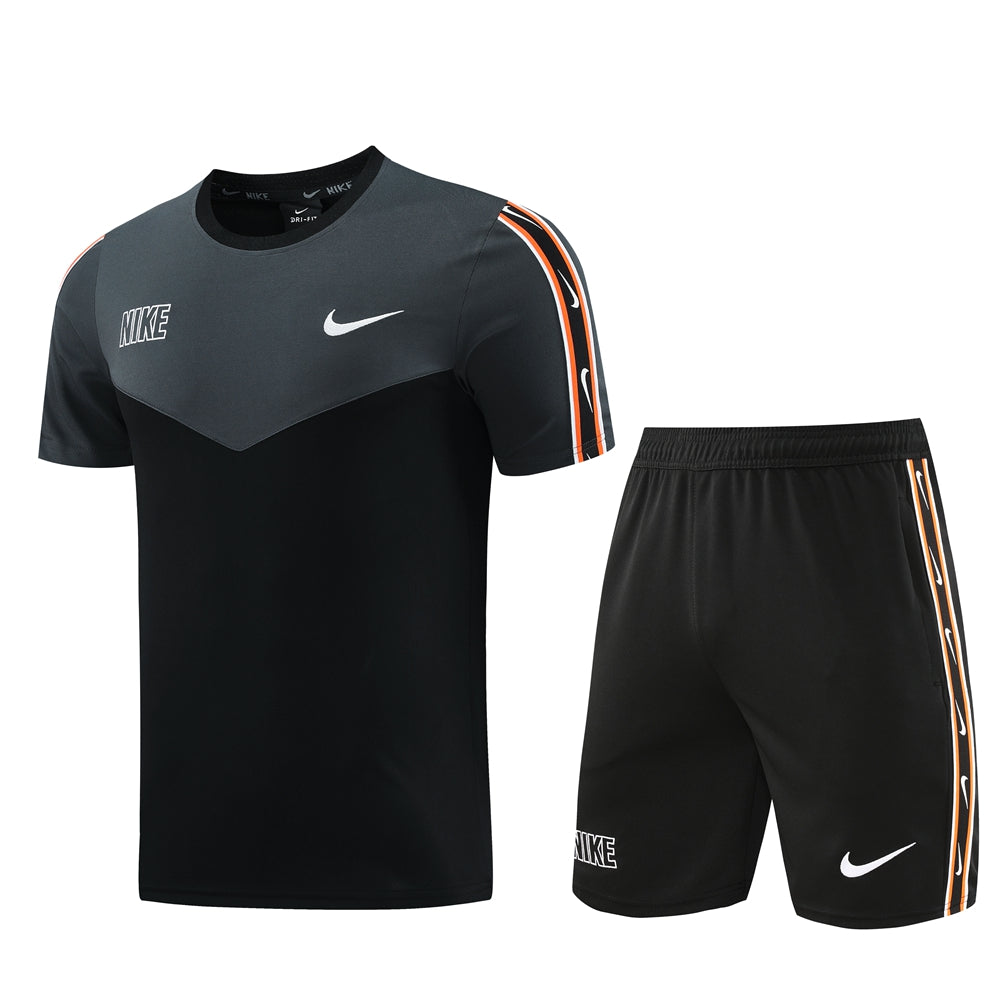 Nike Short Sleeve Training Jersey Set-ND03- Black/Grey