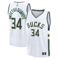 Giannis Antetokounmpo Milwaukee Bucks  Fast Break Replica Player Jersey - Association Edition - White