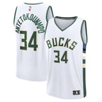 Giannis Antetokounmpo Milwaukee Bucks  Fast Break Replica Player Jersey - Association Edition - White