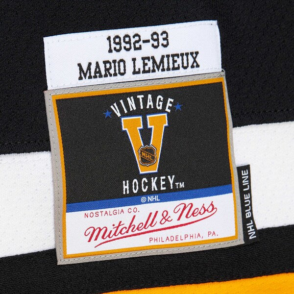 Mario Lemieux Pittsburgh Penguins  1992/93 Blue Line Player Jersey - Black