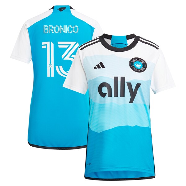 Brandt Bronico Charlotte FC adidas Women's 2024 The Carolina Kit: Explore Replica Player Jersey - Blue