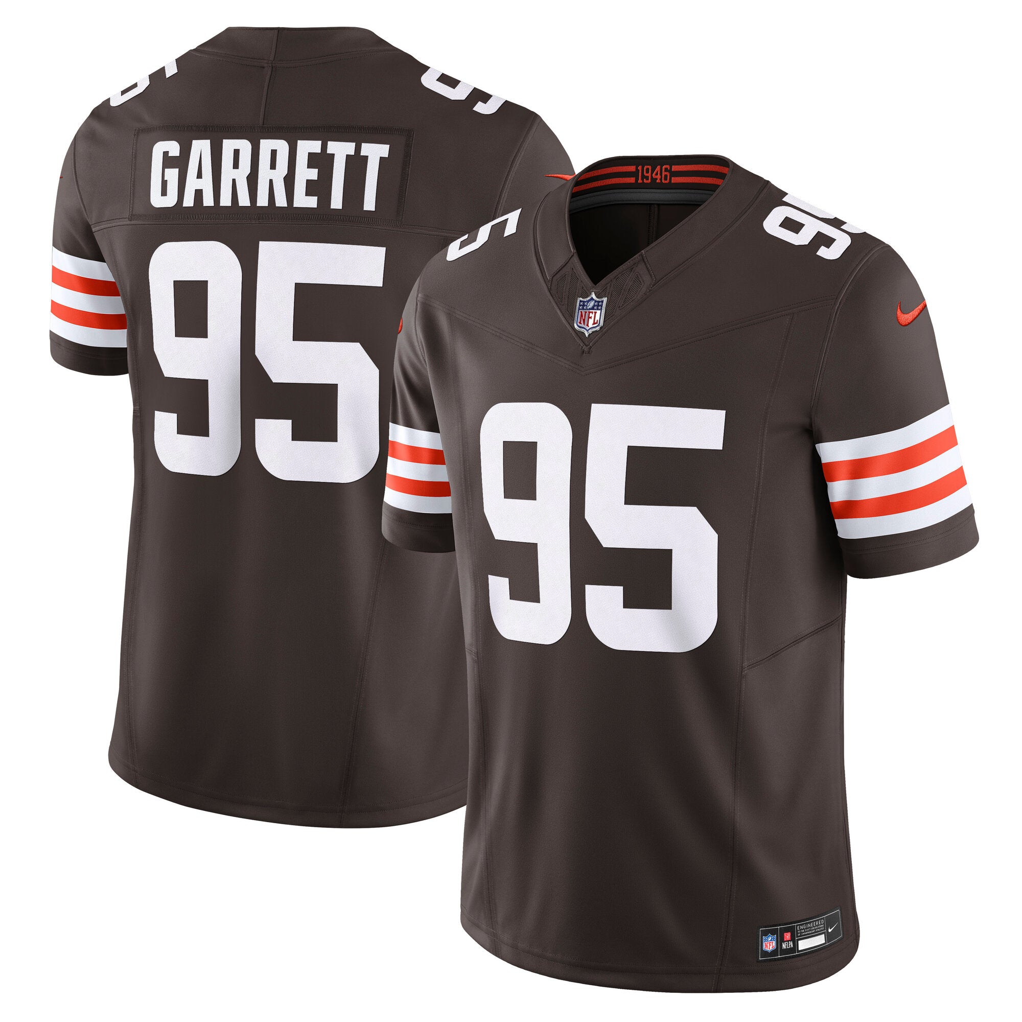 Myles Garrett Cleveland Browns Nike Vapor F.U.S.E. Limited Jersey - White/Brown