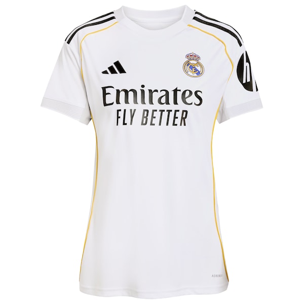 Los Merengues adidas Women's 2025/26 Home Replica Jersey - White/Blue