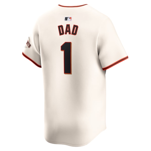 San Francisco Giants Nike #1 Dad Home Limited Jersey - Cream
