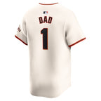 San Francisco Giants Nike #1 Dad Home Limited Jersey - Cream
