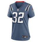 TreVeyon Henderson New England Patriots Nike Women's 2025 Rivalries Collection Game Jersey - Storm Blue