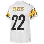 Najee Harris Pittsburgh Steelers Nike Youth Game Jersey - White/Black