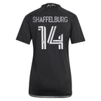 Jacob Shaffelburg Nashville SC adidas Women's 2024 Man In Black Kit Replica Player Jersey - Black/Yellow