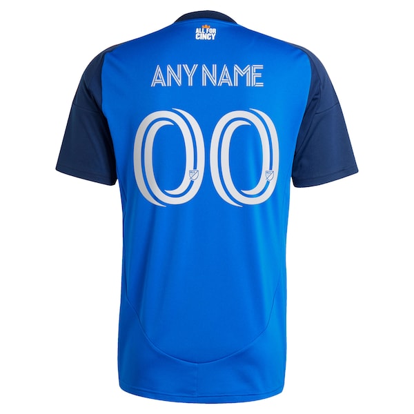 FC Cincinnati adidas 2025 Orange and Blue Legacy Kit Replica Custom Jersey - Blue