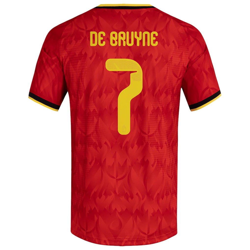 Kevin De Bruyne Belgium National Team adidas 2026 Home Replica Player Jersey - Burgundy