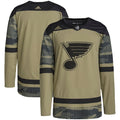 St. Louis Blues adidas Military Appreciation Team Authentic Practice Jersey - Camo