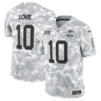 Jordan Love Green Bay Packers Nike 2024 Salute to Service Limited Jersey - Arctic Camo