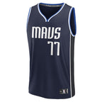Luka Dončić Dallas Mavericks  Men's Fast Break Player Jersey - Statement Edition - Navy
