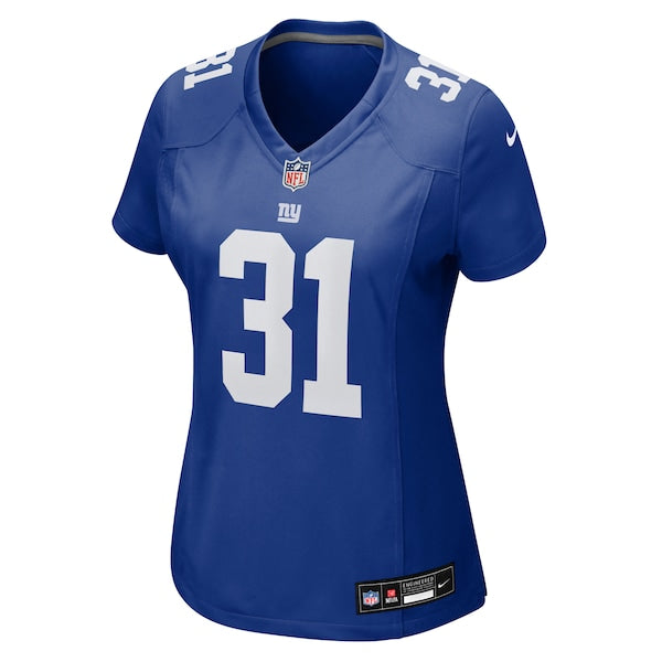 Nic Jones New York Giants Nike Women's Team Game Jersey -  Royal
