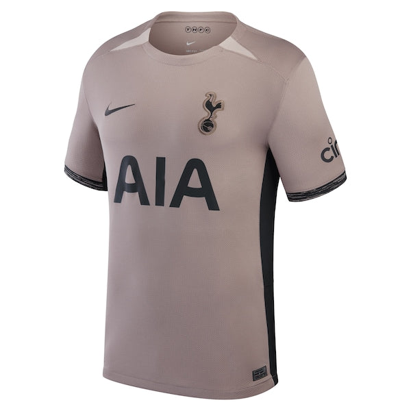 Tottenham Hotspur Nike 2023/24 Third Stadium Replica Custom Jersey – Tan