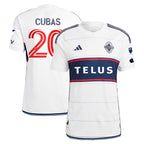 Andrés Cubas Vancouver Whitecaps FC adidas 2024 Bloodlines Authentic Player Jersey - White