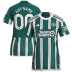 Manchester United adidas Women's 2023/24 Away Replica Custom Jersey - Green