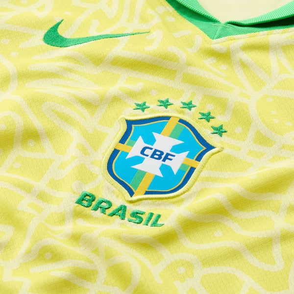 Brazil National Team Nike Youth 2024 Home Stadium Replica Jersey – Yellow