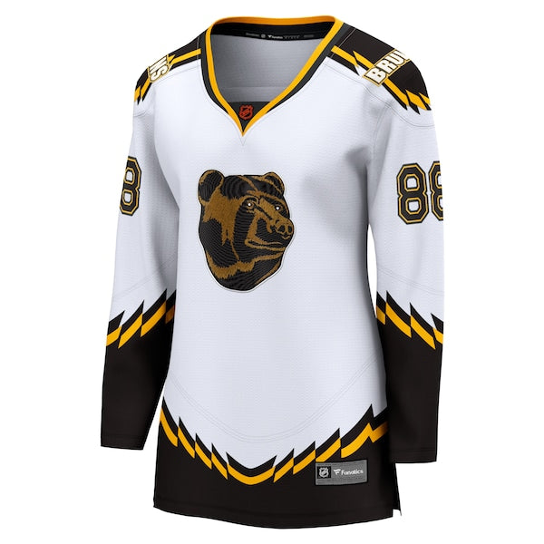 David Pastrnak Boston Bruins  Women's Special Edition 2.0 Breakaway Player Jersey - White