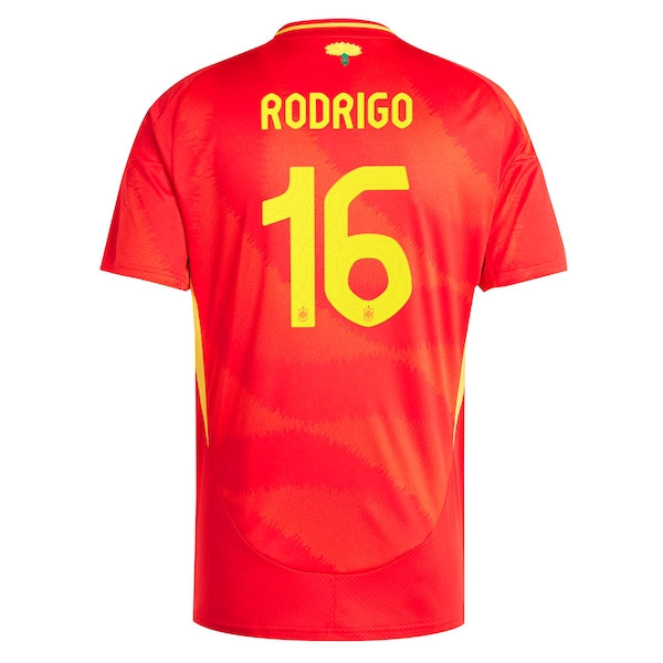 Rodrigo Spain National Team adidas 2024 Home Replica Jersey - Scarlet