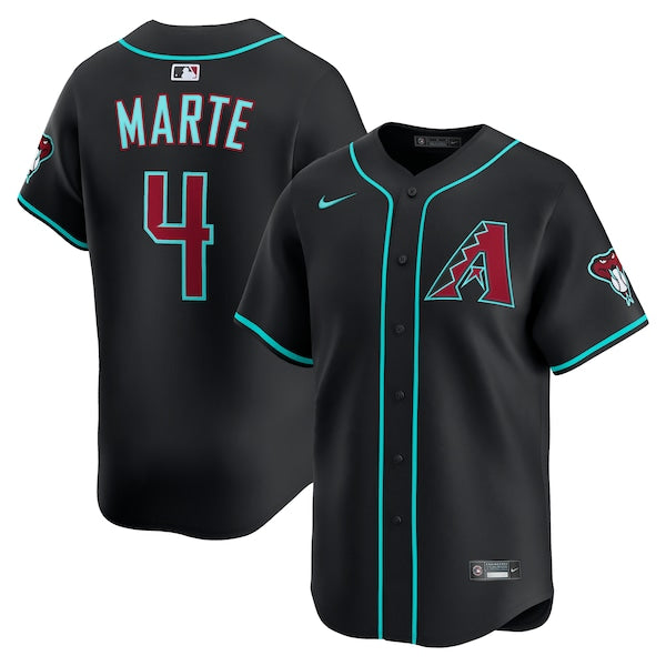 Ketel Marte Arizona Diamondbacks Nike Alternate Limited Jersey - Black/Crimson