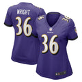 Owen Wright Baltimore Ravens Nike Women's  Game Jersey -  Purple