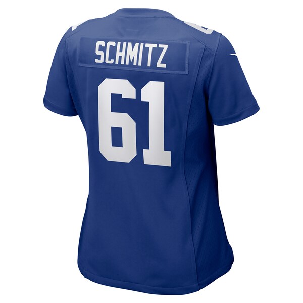 John Michael Schmitz New York Giants Nike Women's Team Game Jersey -  Royal
