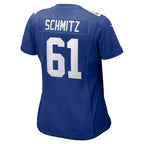 John Michael Schmitz New York Giants Nike Women's Team Game Jersey -  Royal