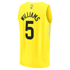 Cody Williams Utah Jazz  Youth 2024 NBA Draft Fast Break Player Jersey - Icon Edition - Yellow