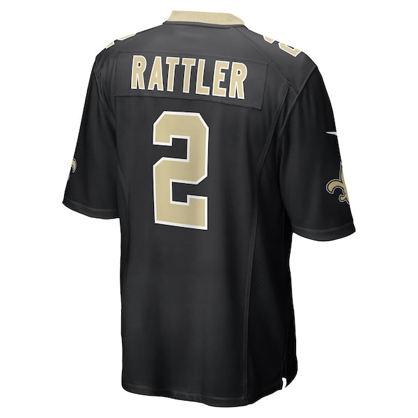 Spencer Rattler New Orleans Saints Nike Team Game Jersey -  Black