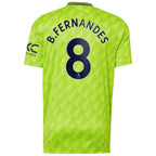 Bruno Fernandes Manchester United adidas 2022/23 Third Replica Player Jersey - Neon Green