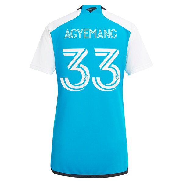 Patrick Agyemang Charlotte FC adidas Women's 2024 The Carolina Kit: Explore Replica Player Jersey - Blue