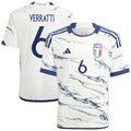Marco Verratti Italy National Team adidas Youth 2023 Away Replica Jersey - White
