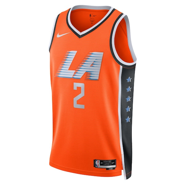 Kawhi Leonard LA Clippers Nike Unisex 2025/26 Swingman Jersey - Orange - City Edition