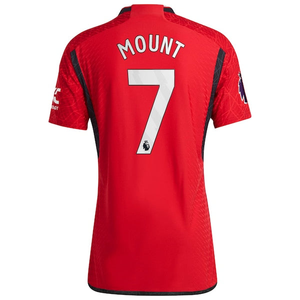 Mason Mount Manchester United adidas 2023/24 Home Authentic Player Jersey - Red/Green